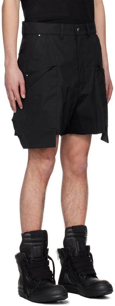 Rick Owens Black Stefan Cargo Shorts 2