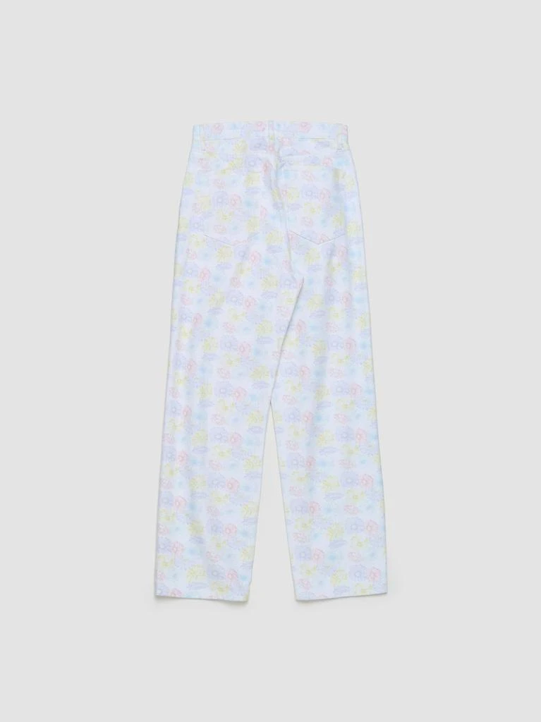 Noah Noah Allover Printed Pleated Jeans 2