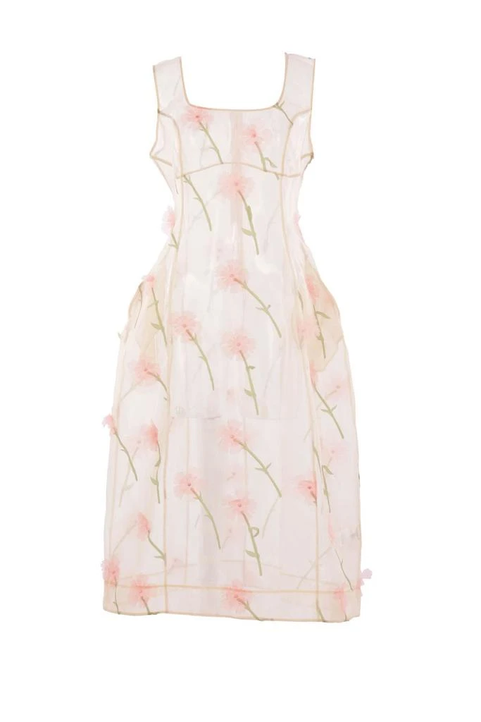Simone Rocha Simone Rocha Sculpted Carnation Organza Dress 1