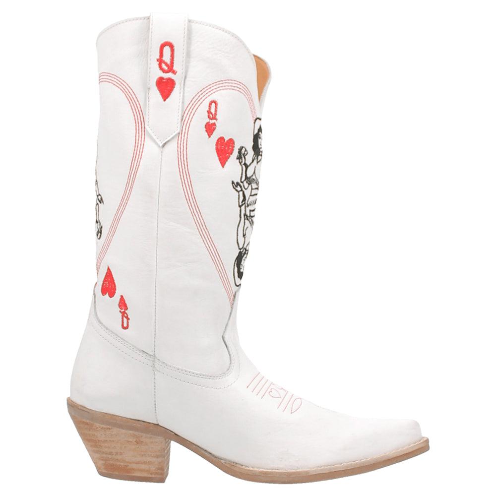 Dingo Queen A Hearts Round Toe Cowboy Boots