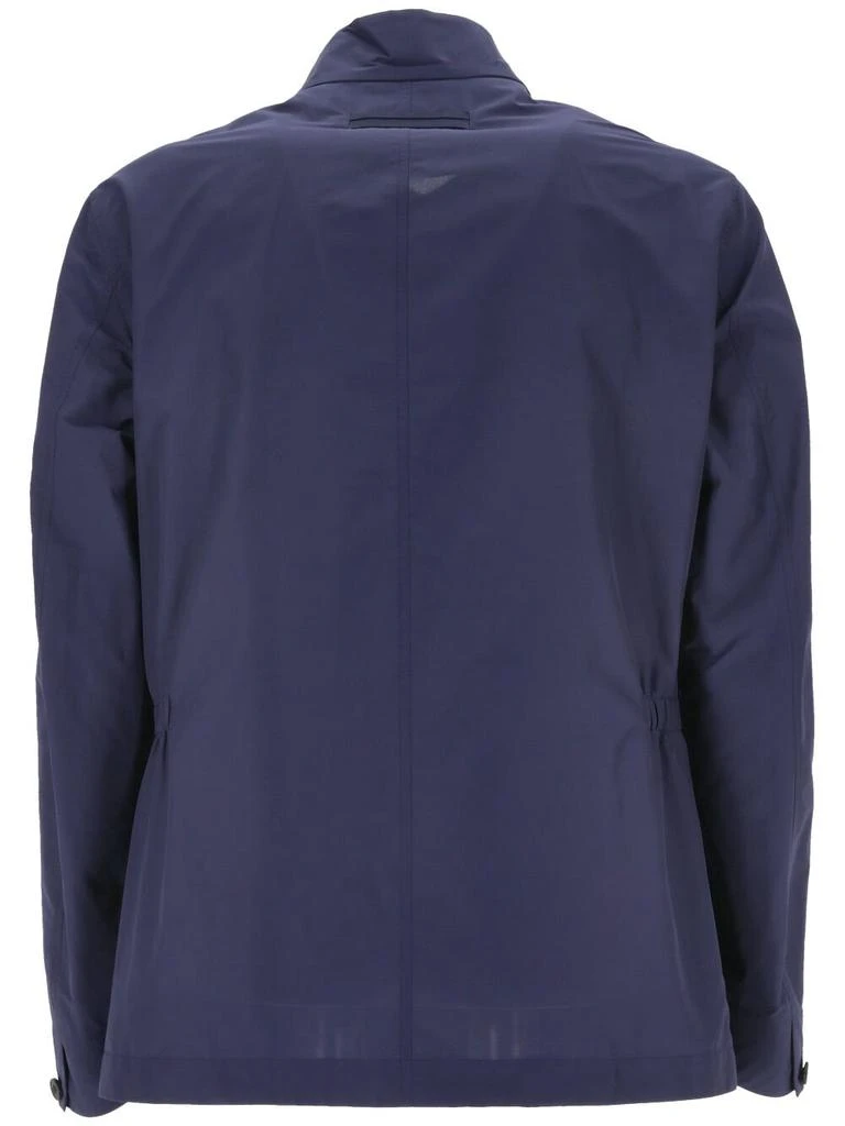 Zegna Zegna Long-Sleeved Mock Neck Jacket 2