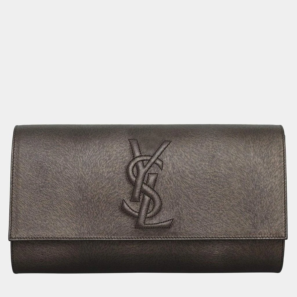 Saint Laurent Paris Saint Laurent Textured Belle De Jour Clutch 1