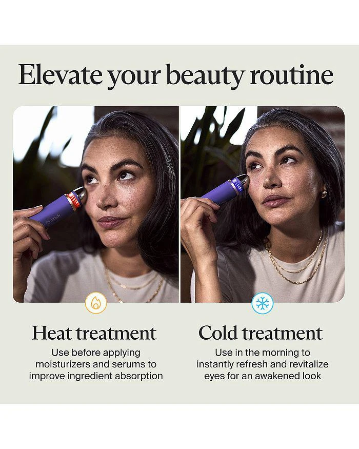 Therabody Theraface Depuffing Hot & Cold Therapy Skin Care Wand - Indigo 12