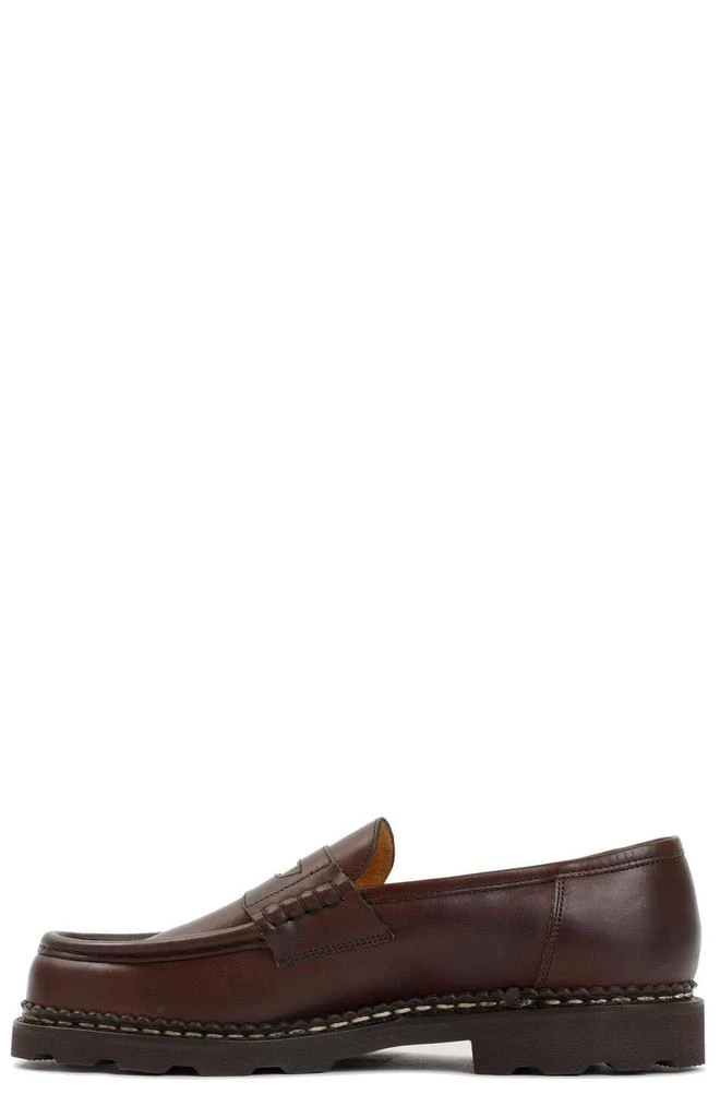 Paraboot Brown Leather Slip-On Loafers Paraboot Reims Loafers - Brown - 24% Off | Editorialist main image 3