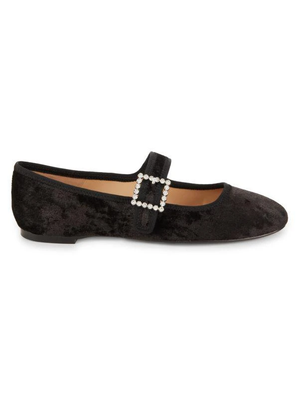 Saks Fifth Avenue Ellie Velvet Mary Janes 1