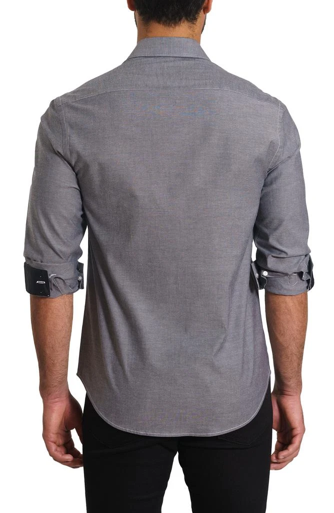 Jared Lang Trim Fit Solid Button-Up Shirt 2