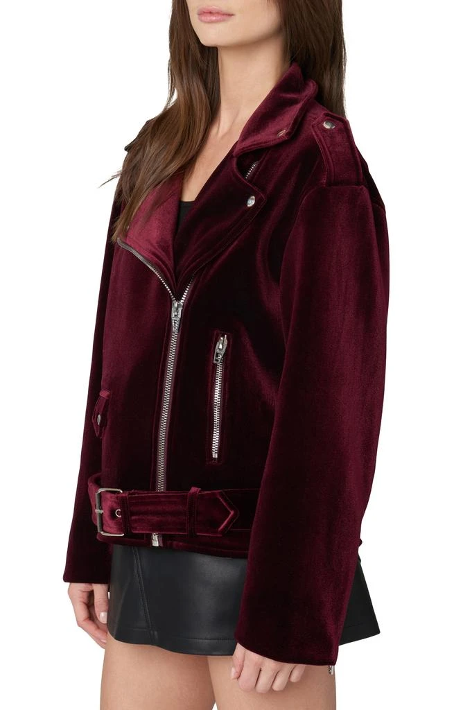 Blank NYC Stretch Velvet Moto Jacket 3