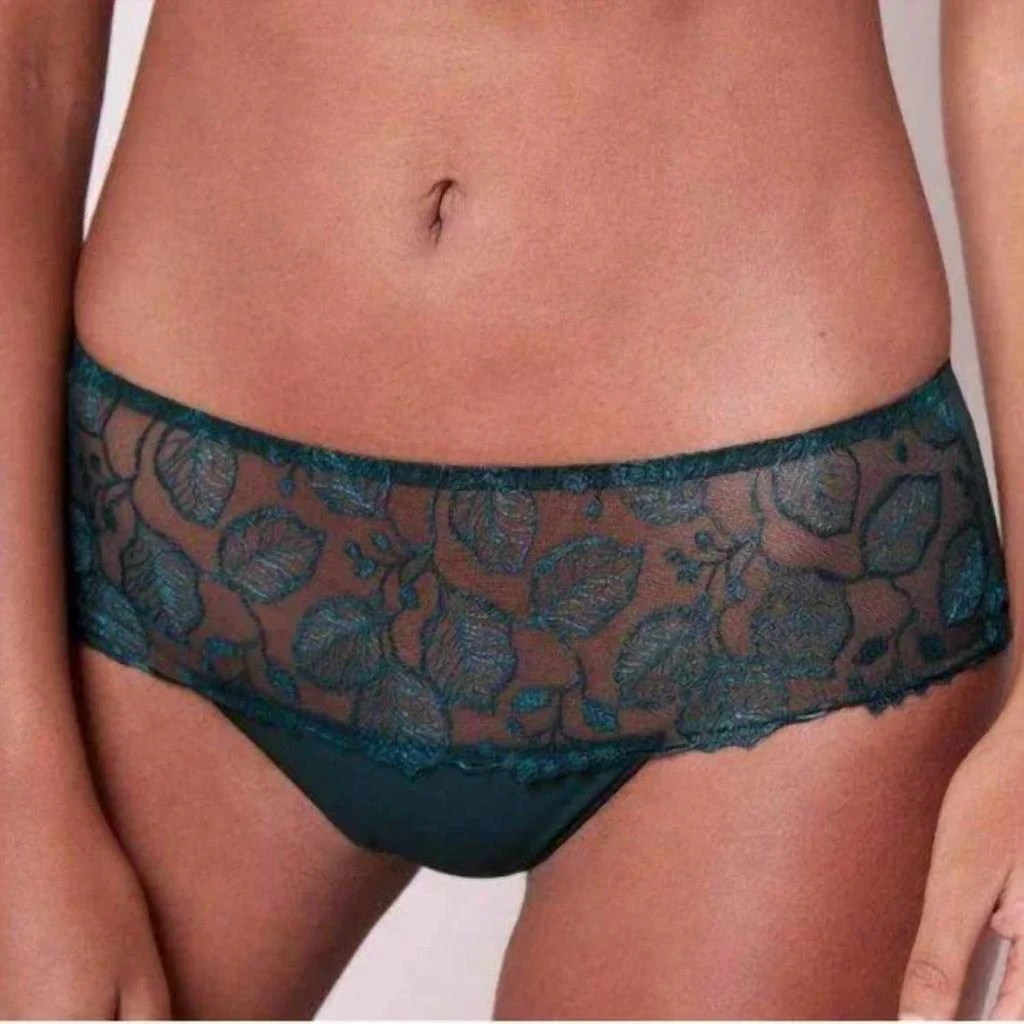 Simone Perele Lumineuse Lace Boyshort In Blue