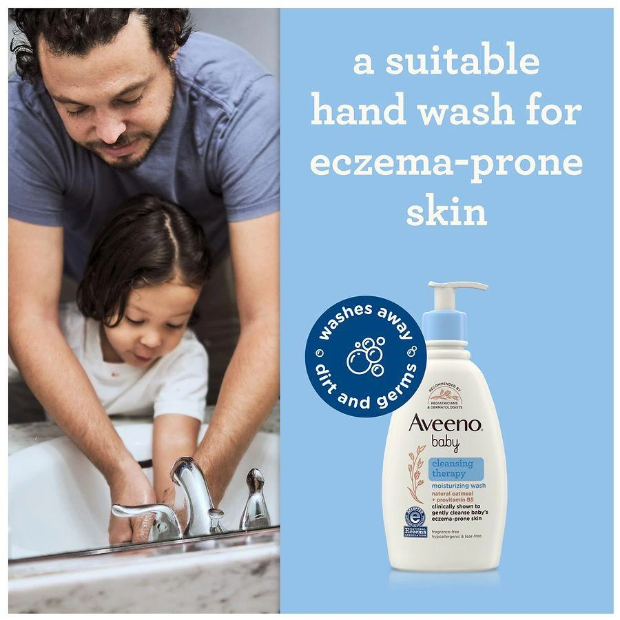 Aveeno Cleansing Therapy Moisturizing Wash, Natural Oatmeal 7