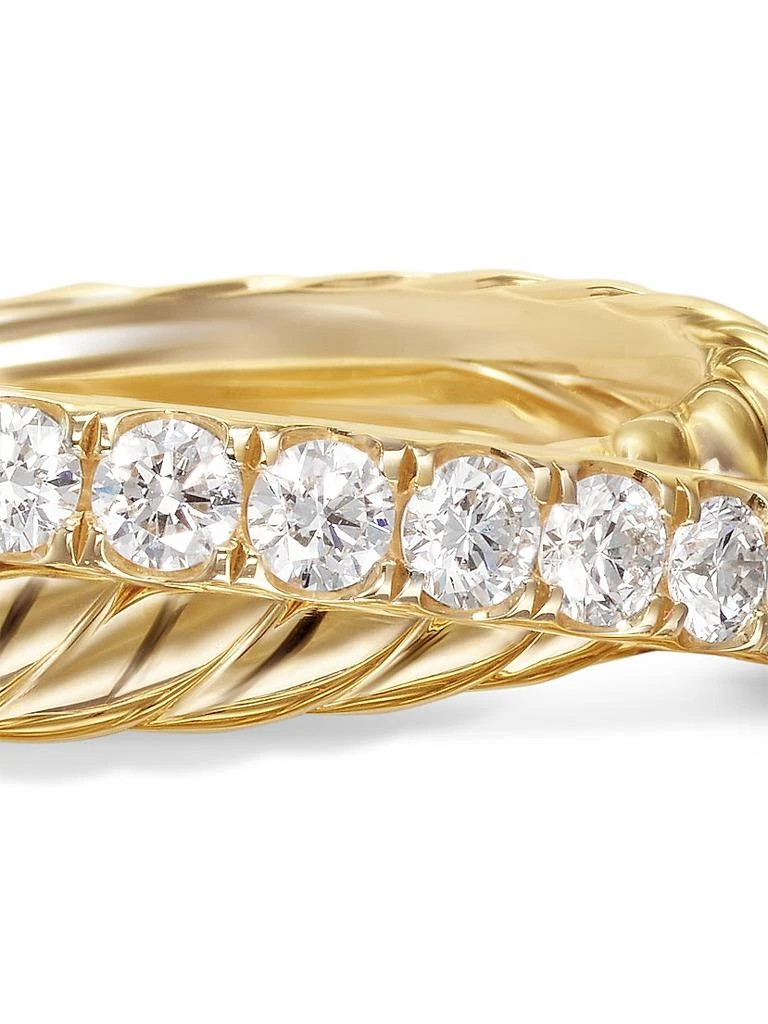 David Yurman Crossover Two Row Ring in 18K Yellow Gold 6