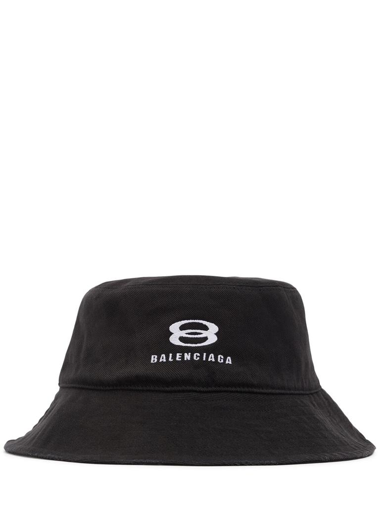 帽子 Balenciaga Bucket Hat Cotton Drill Black Balenciaga Cotton Drill Bucket Hat - Hats - BeyondStyle