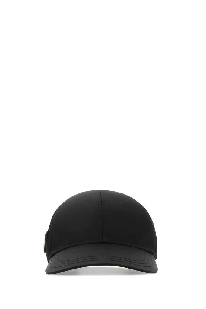 Prada Prada Logo Plaque Curved-Peak Baseball Hat 1