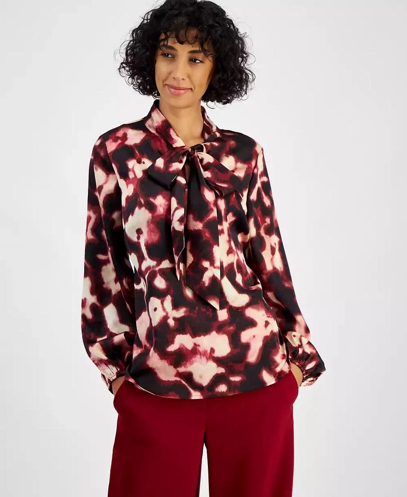 Tahari Women's Tie-Neck Blouse 1