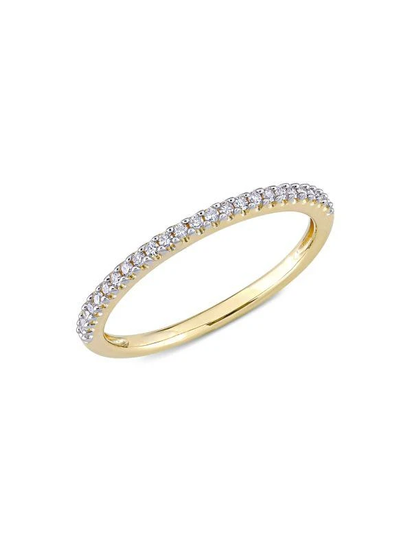Sonatina 14K Yellow Gold 
0.125 TCW Diamond Stackable Ring 1