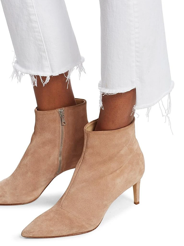 MOTHER The Insider High-Rise Step Frayed-Hem Stretch Boot-Cut Jeans 6