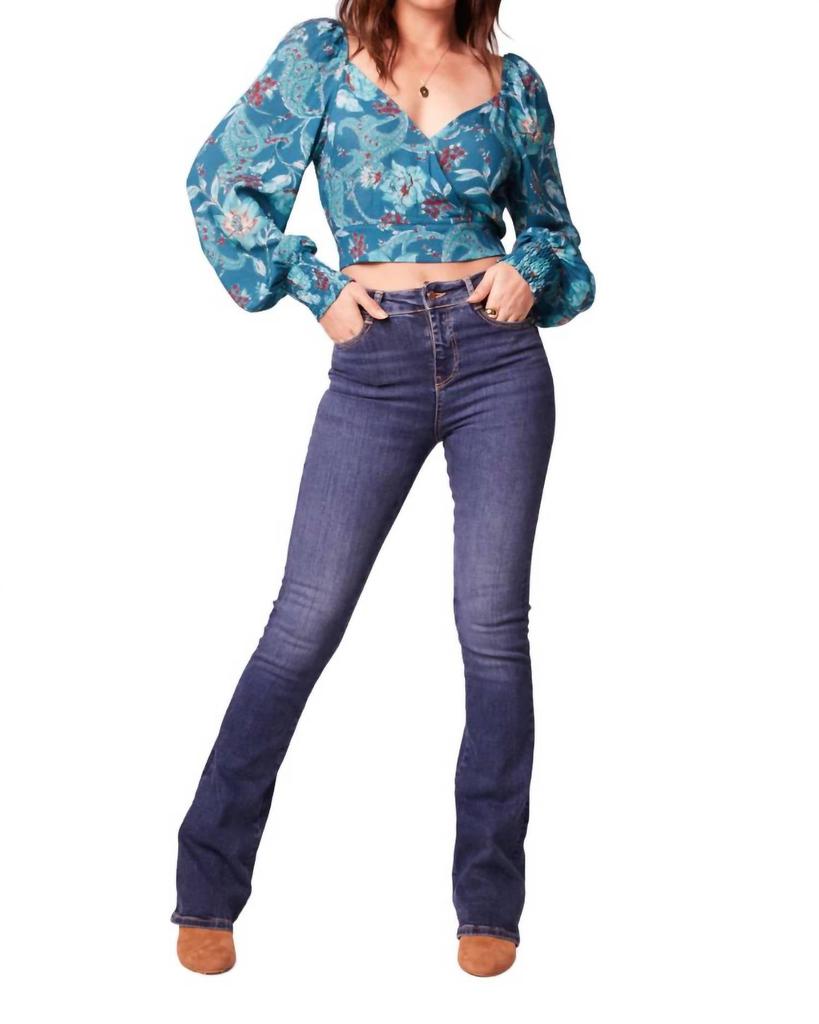 Band of Gypsies Sybille Top In Blue