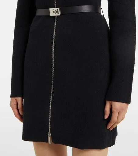 Salvatore Ferragamo Zip-up belted shirt dress 5