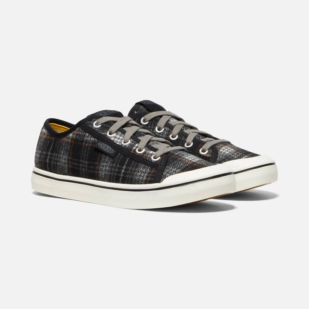 Keen Elsa Sneaker In Black Plaid/steel Grey 2