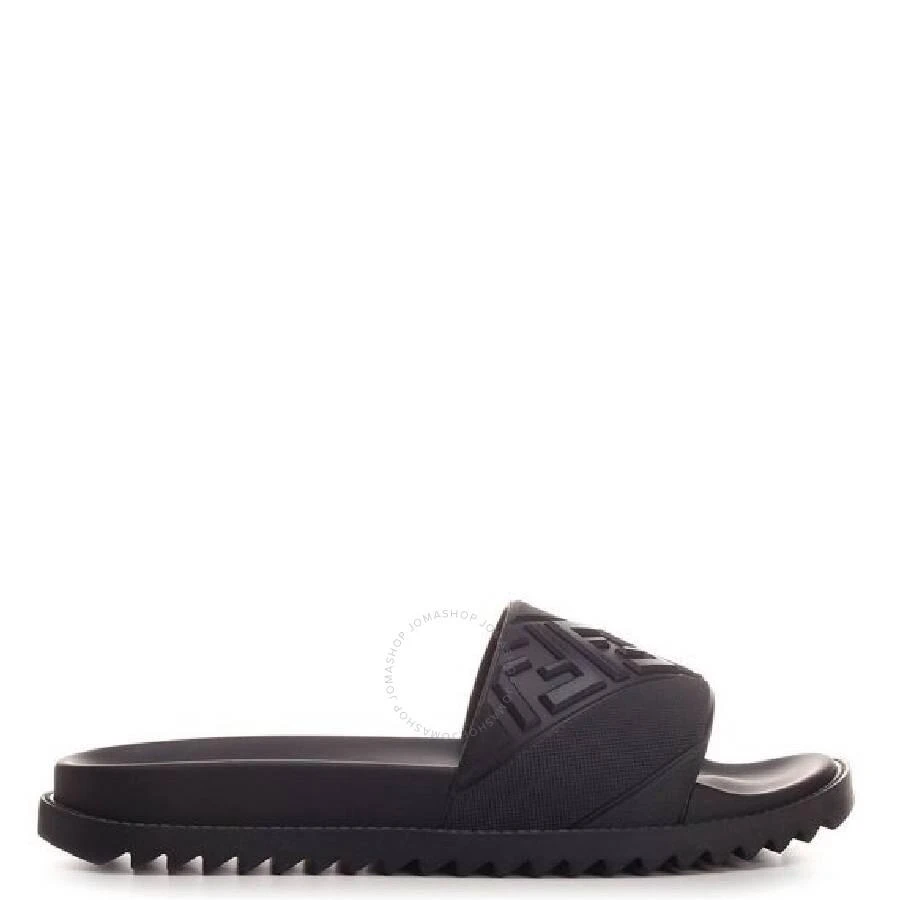 Fendi Embossed FF Motif Rubber Slides 1