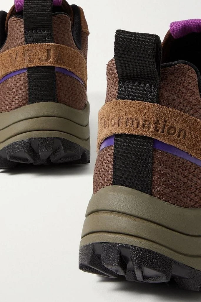 Veja Venturi suede and leather-trimmed Alveomesh sneakers 4