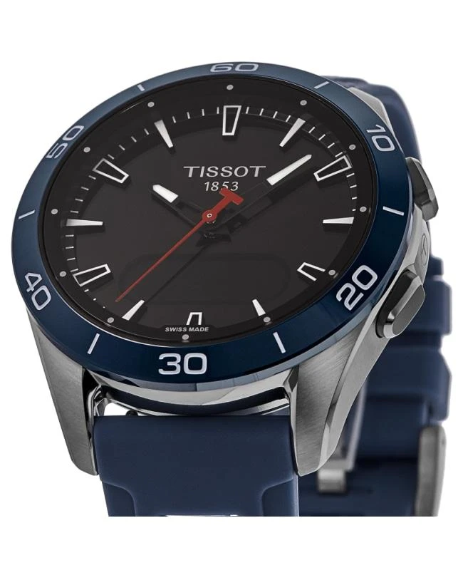 Tissot Tissot T-Touch Connect Solar Sport GMT Digital Dial Titanium Blue Silicone Strap Men's Watch T153.420.47.051.01 2