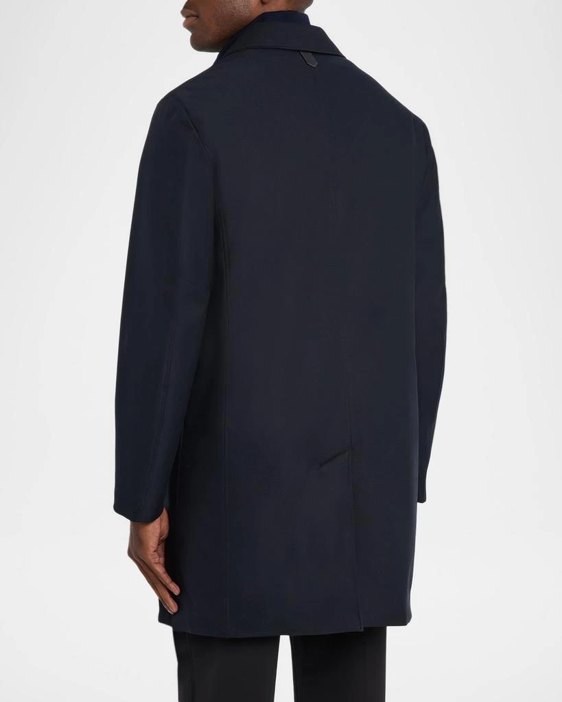 Canali Men
s Single-Breasted Technical Raincoat 3