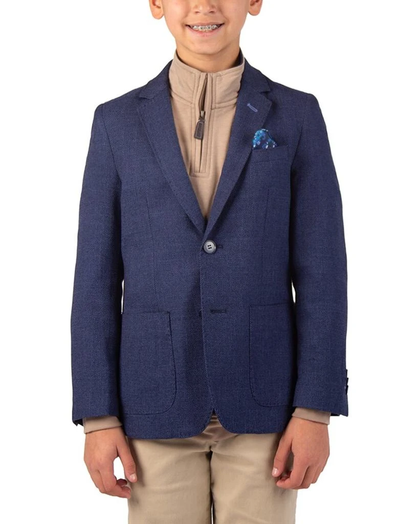 TailorByrd Tailorbyrd Solid Slub Textured Sport Coat