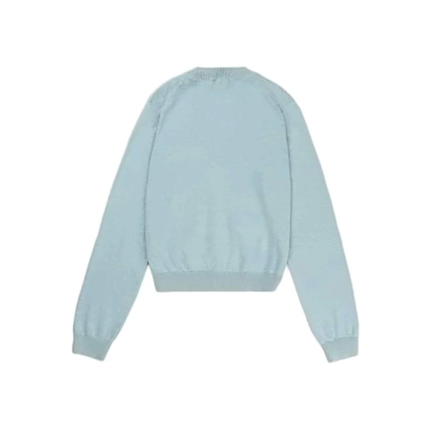 A.P.C. Light Blue Knit Cardigan with V-Neckline 2