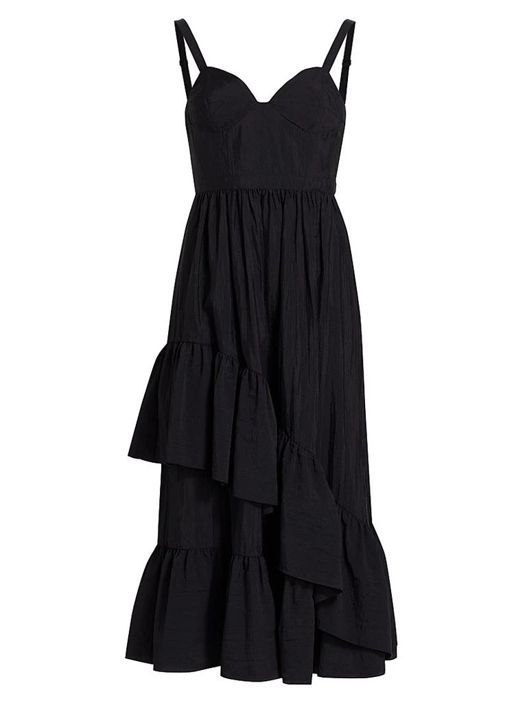 Cinq à Sept Amy Asymmetric Ruffle Midi-Dress 1
