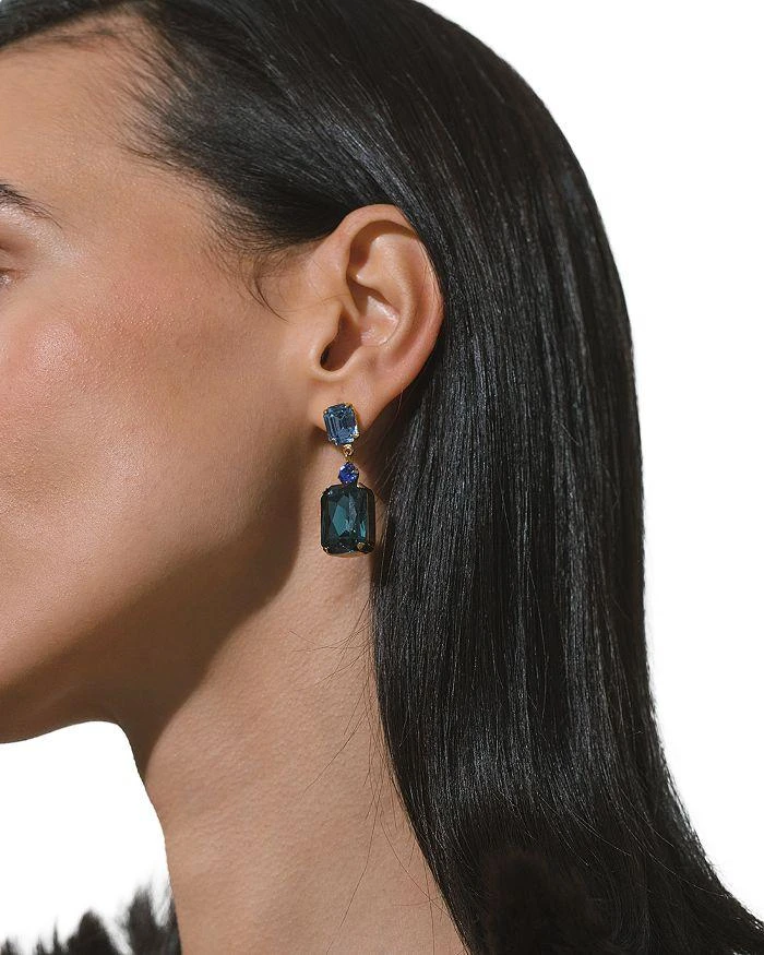 Jennifer Behr Justine Gemstone 
Crystal Drop Earrings 2