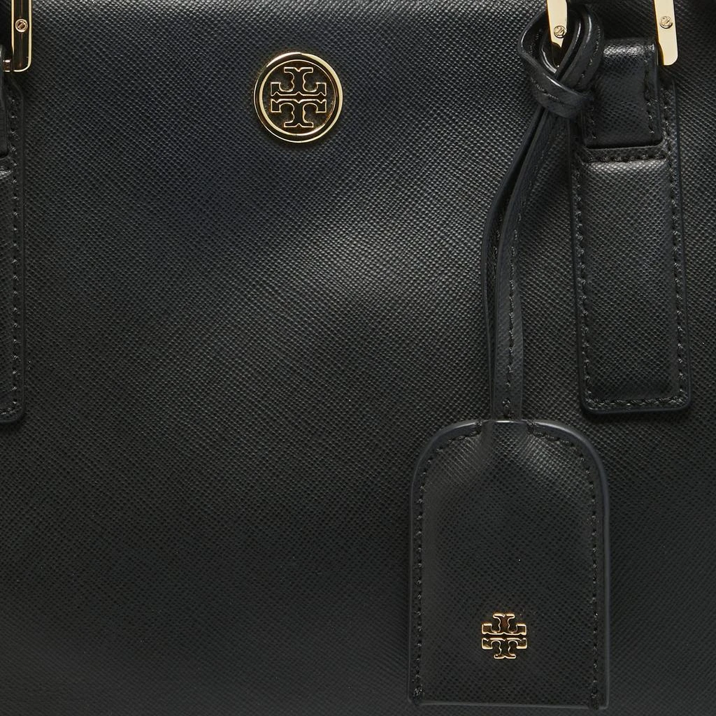 Tory Burch Tory Burch Black Saffiano Leather Double Zip Robinson Tote 5