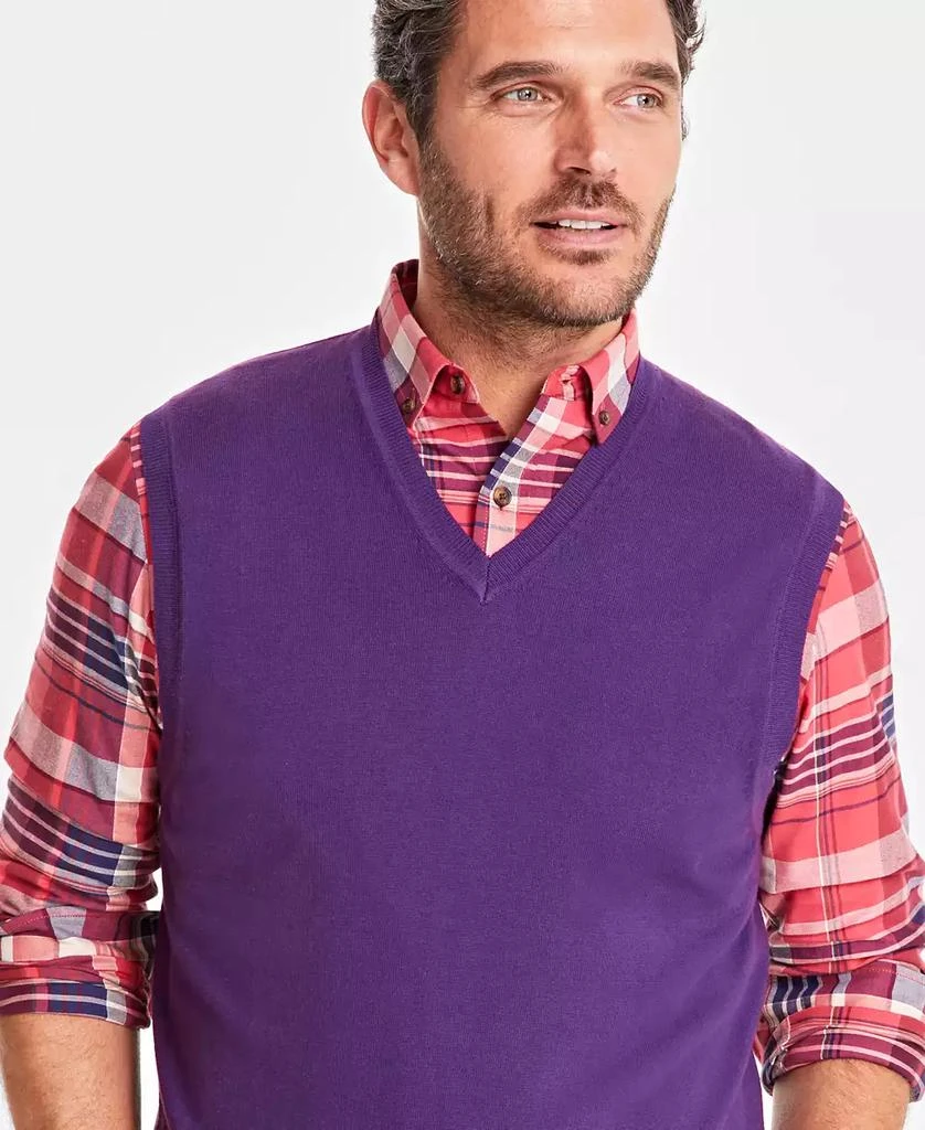 Club Room Men's Solid V-Neck Sweater Vest, Created for Macy's 4