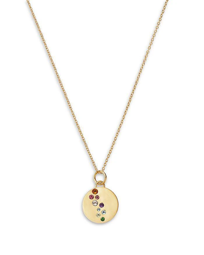Moon
Meadow Multicolor Gemstone Disc Pendant Necklace in 14K Yellow Gold