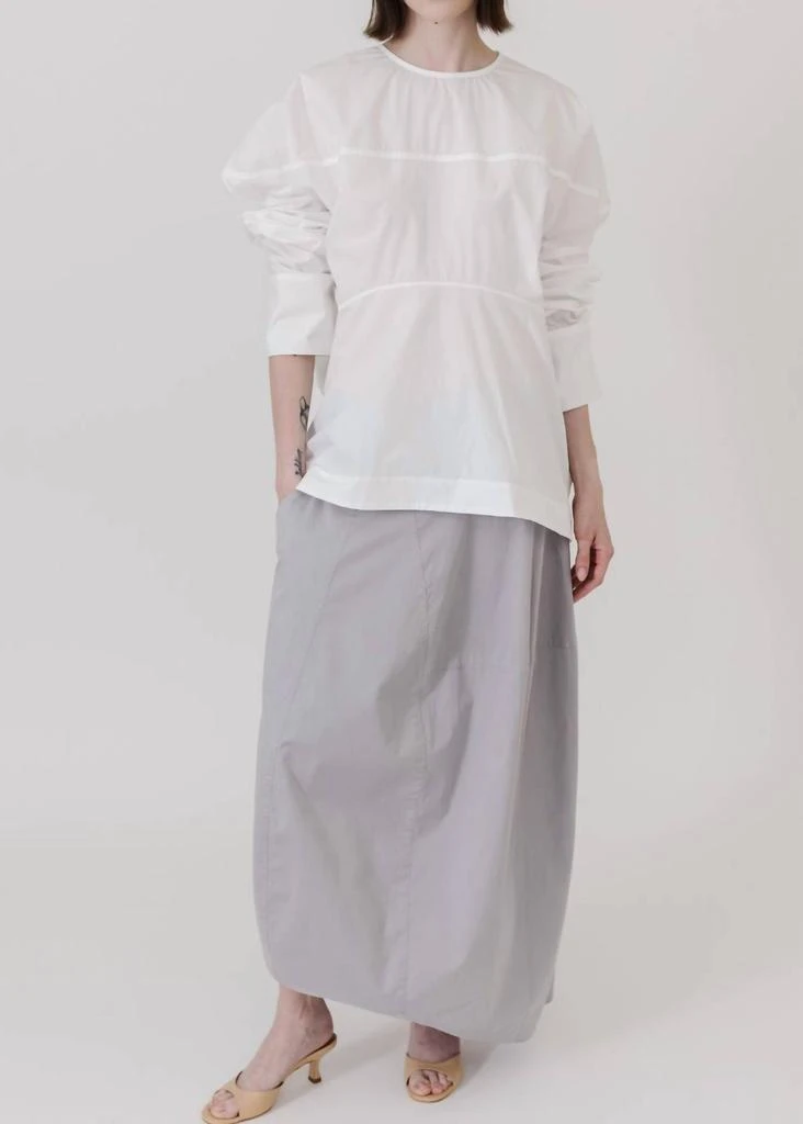 Tibi Tibi - Silky Cotton Asymmetrical Balloon Skirt 4