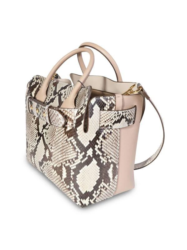 Burberry Drift Natural Python Leather Top Handle Bag 3