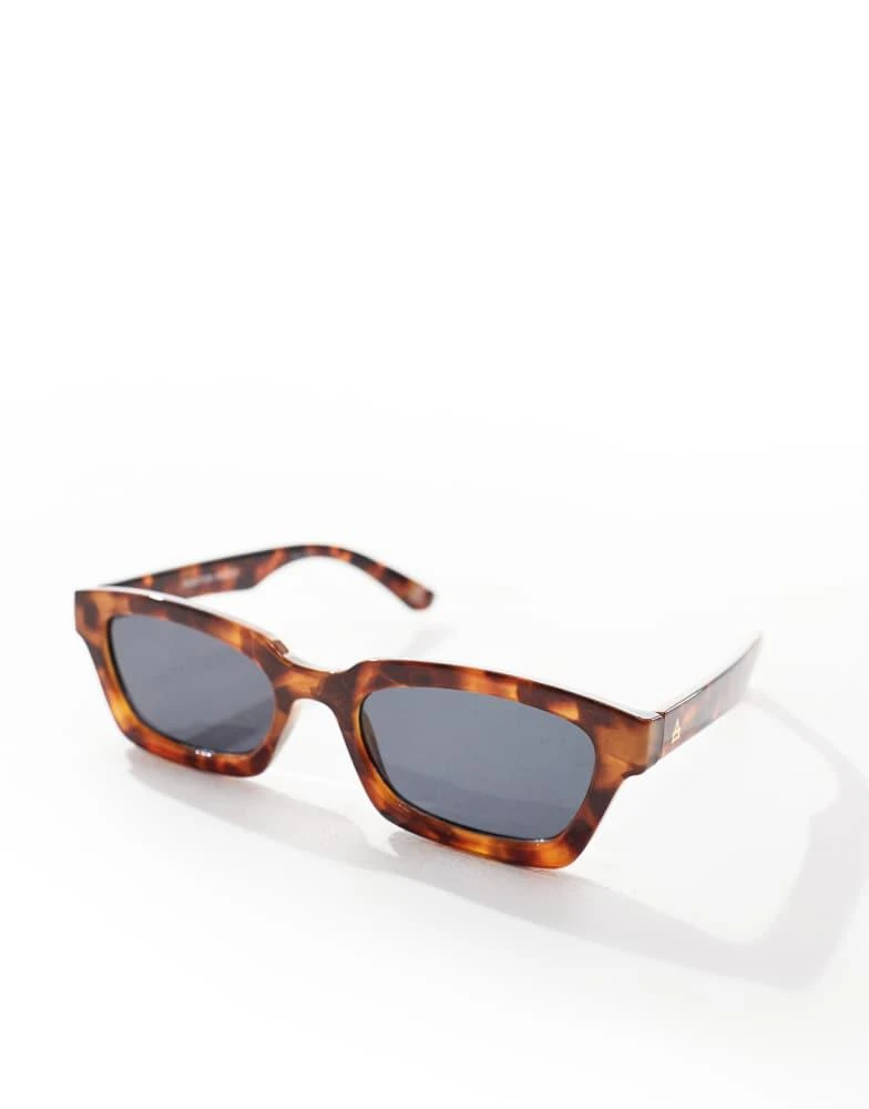 Aire Aire Sculptor slim squares sunglasses in tort 2