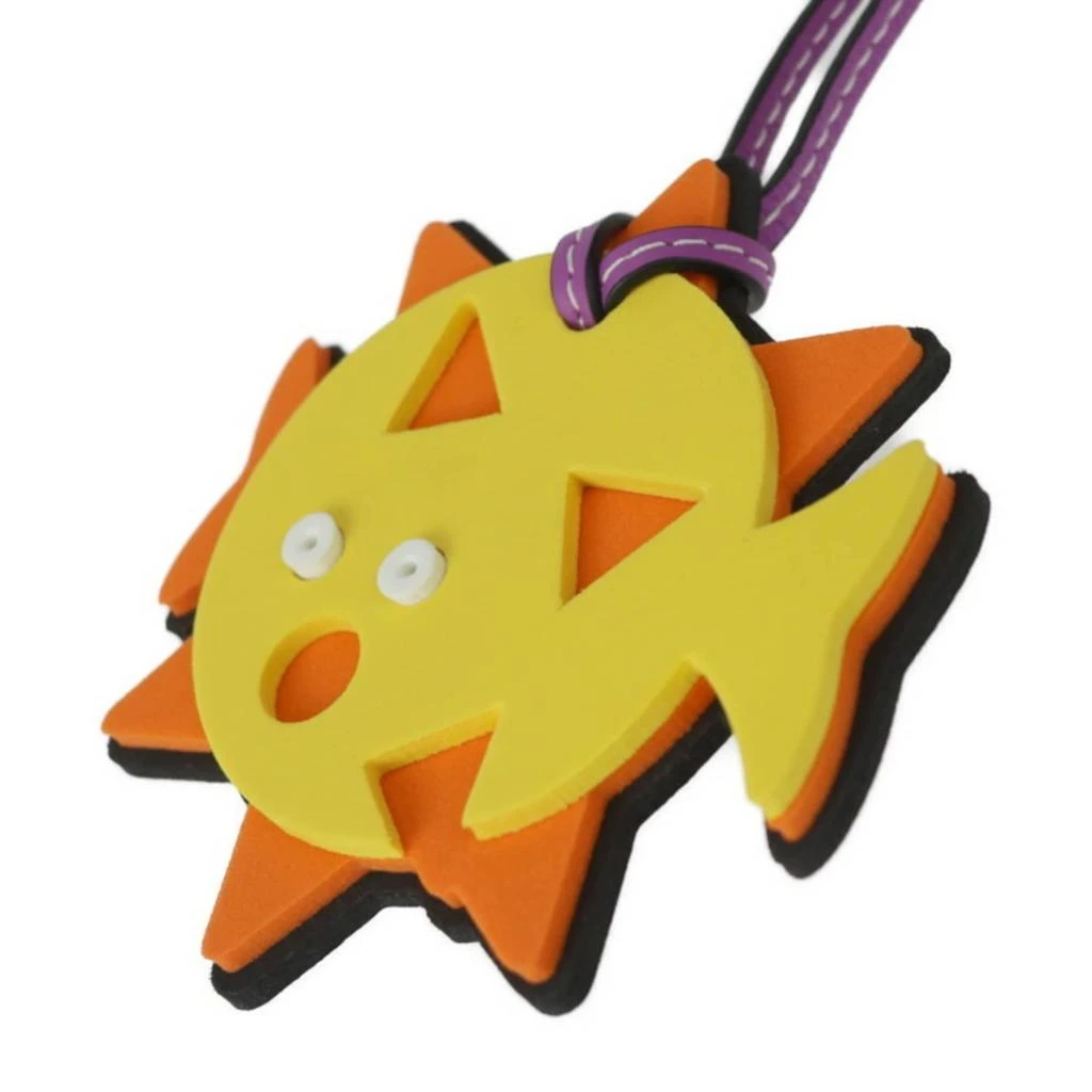 Loewe yellow Leather Handbag Charm (Pre-Owned) 2