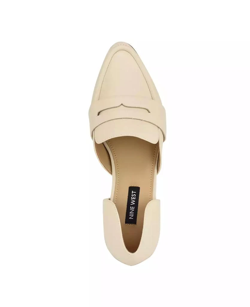 Nine West Women's Gorel D'Orsay Pointy Toe Dress Flat Loafers 4