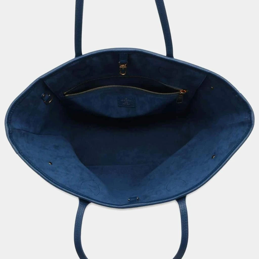 Louis Vuitton Louis Vuitton Blue Monogram Empreinte Leather Neverfull MM Tote Bag 5