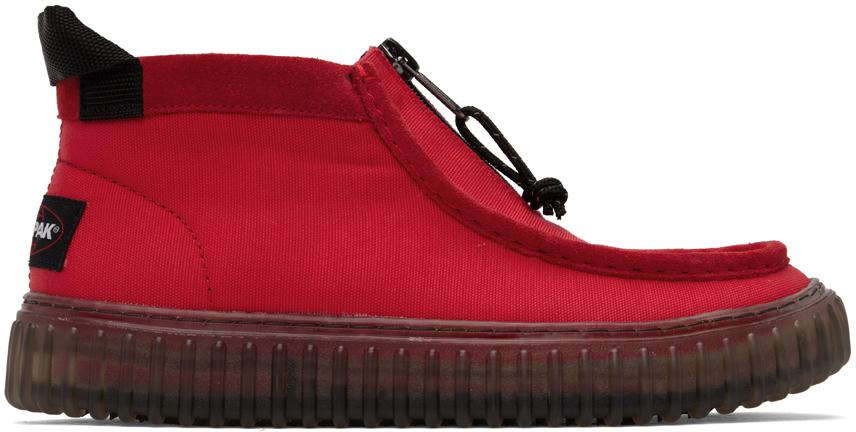 Clarks Originals Red Eastpak Edition Torhill Zip Boots Boots BeyondStyle