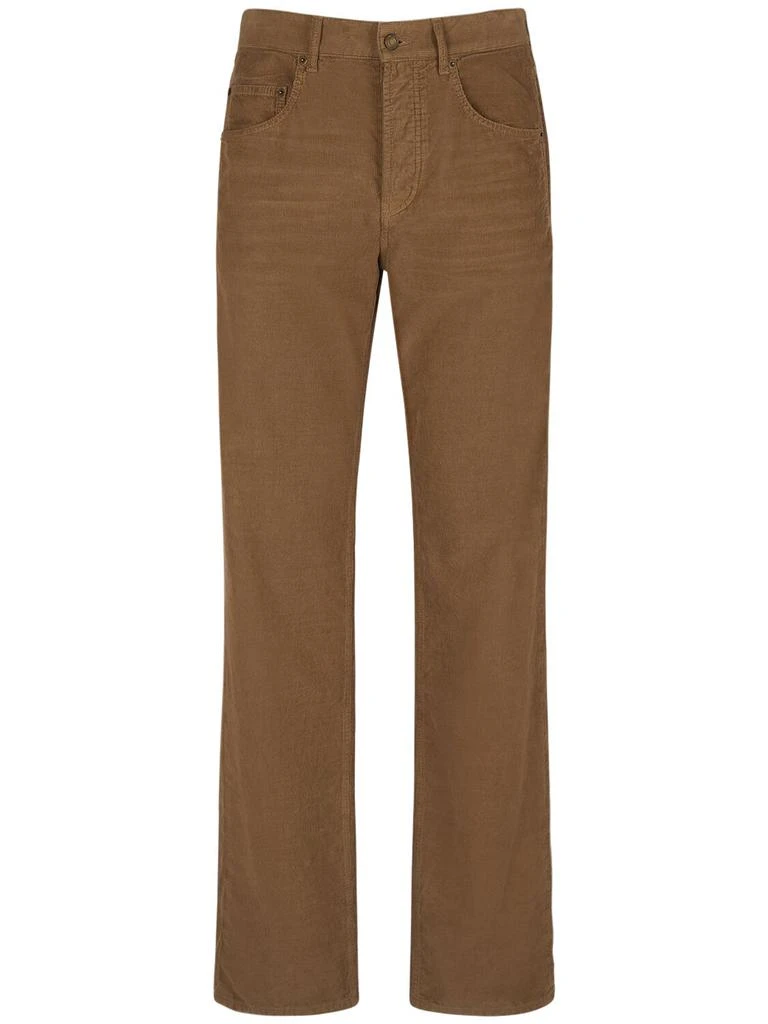 Yves Saint Laurent Maxi Cotton Soft Corduroy Long Pants 1