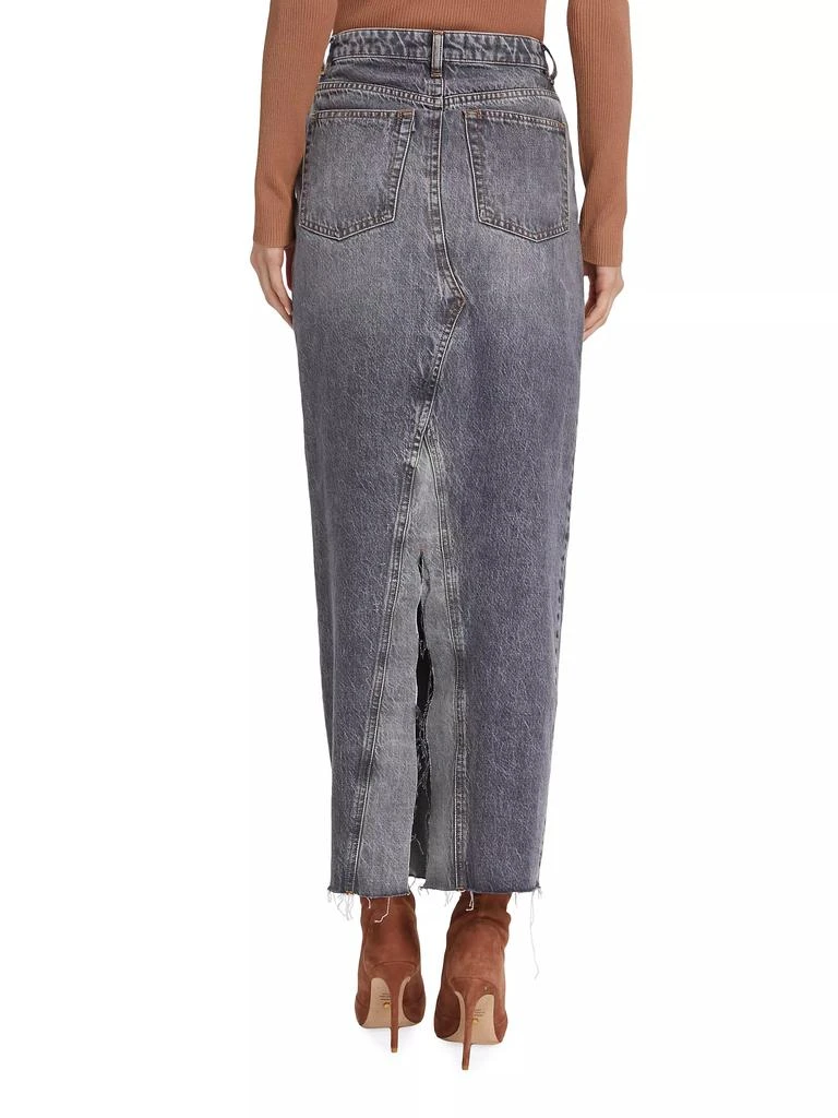 3x1 Charlotte Denim Maxi Skirt 5