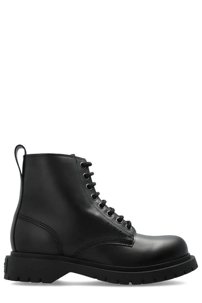 Givenchy Givenchy Round Toe Lace-Up Boots from Cettire