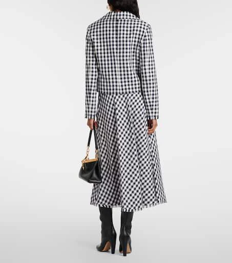 ETRO Gingham cropped blazer 3