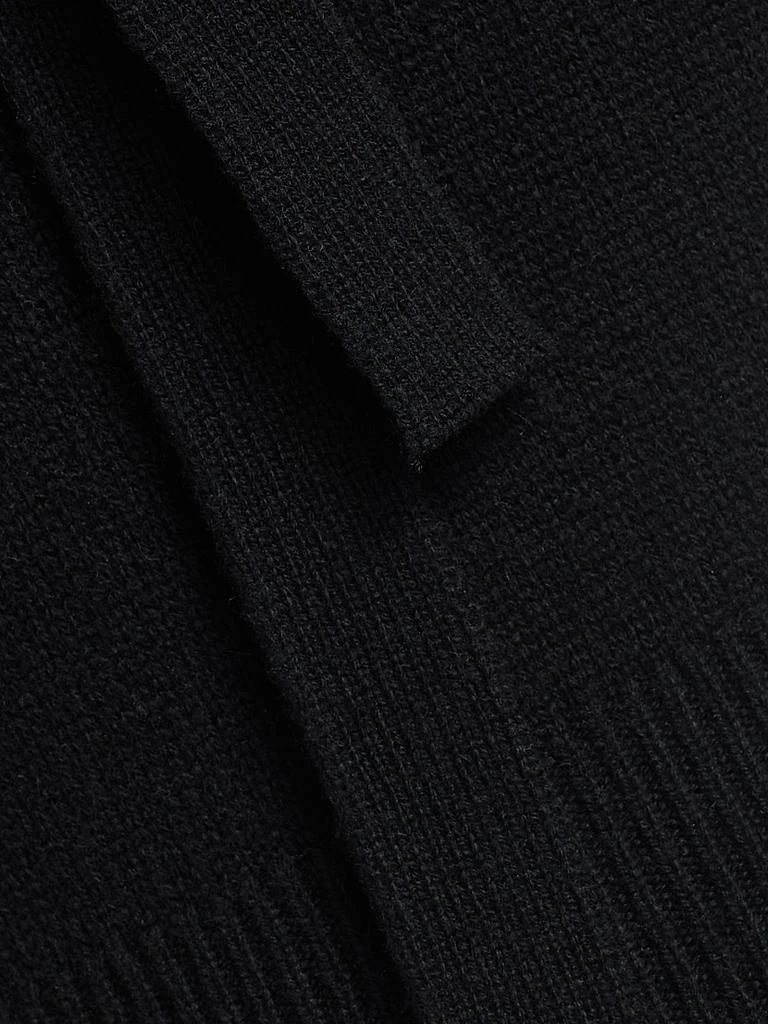 Nili Lotan Connie Cashmere Tie-Neck Short-Sleeve Sweater 7
