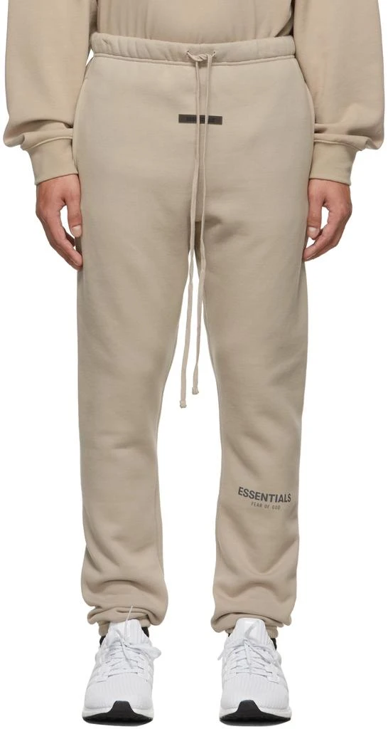 Essentials Tan Track Lounge Pants 1