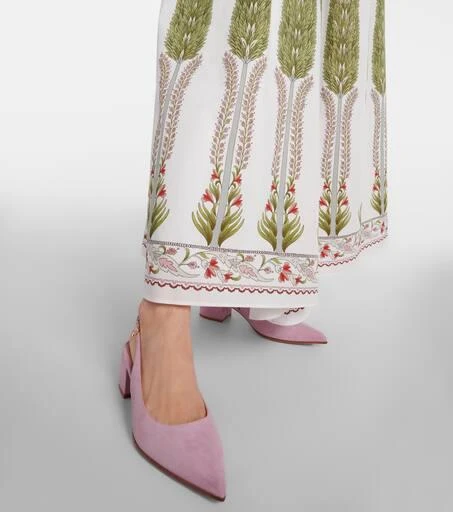 Gianvito Rossi Piper 45 suede slingback pumps 4