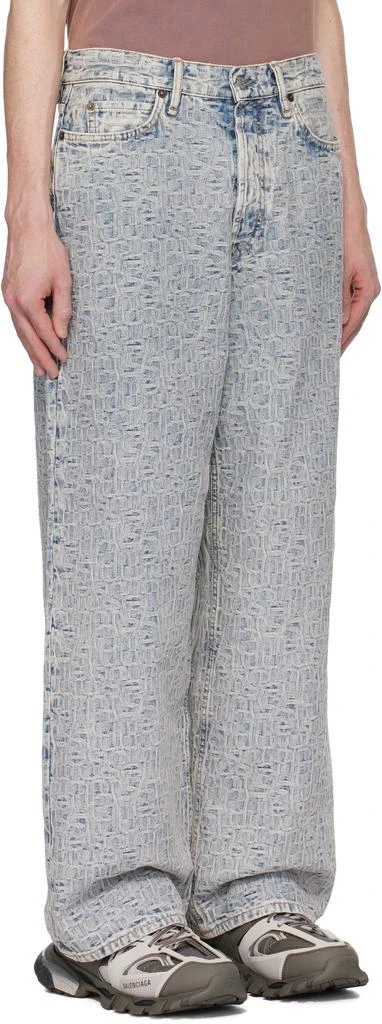 Acne Studios Blue Baggy Fit 1981M Monogram Jeans 2