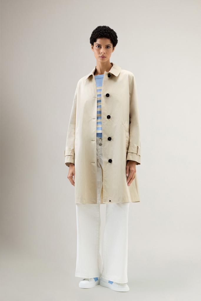 Woolrich Havice Trench Coat in Best Cotton - Women - Beige