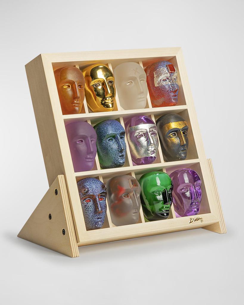 Kosta Boda Birchwood Stand With 12 Brains